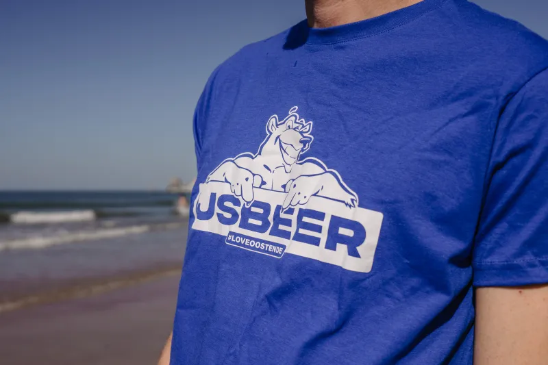 T-shirt Nieuwjaarsduik blauw